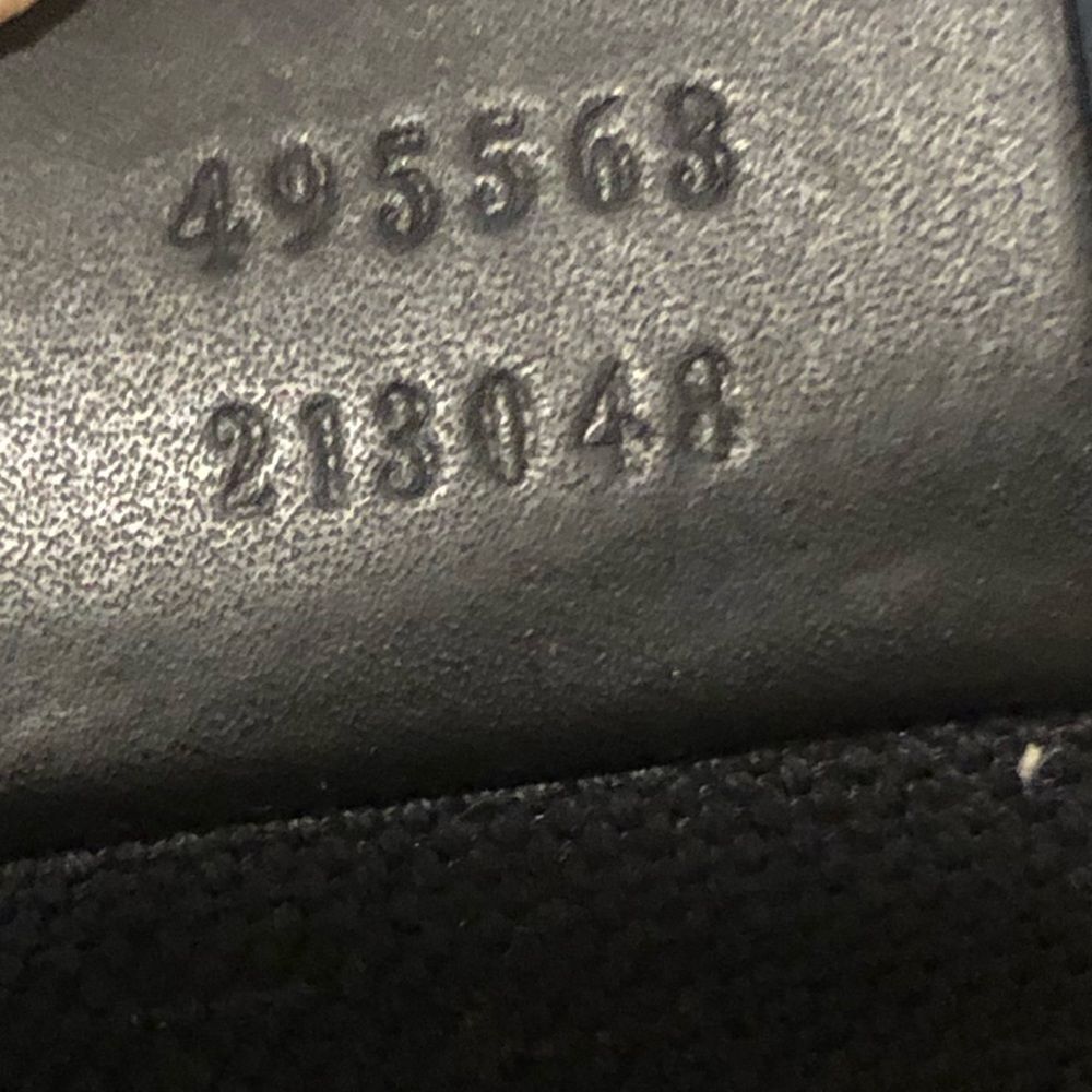 GUCCI Supreme Backpack Black Leather and Coated Canvas Size: Large AUTH COA - Picture 6 of 17